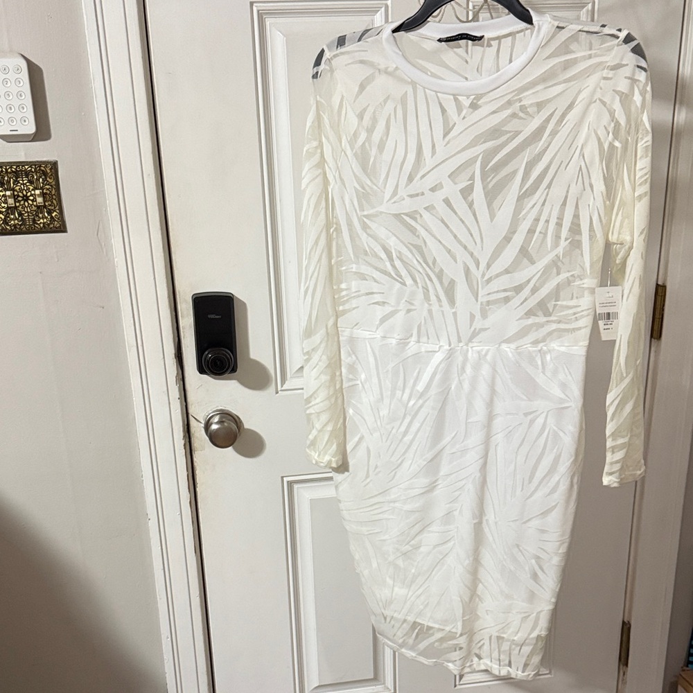 Fashion to Figure White Long Sleeve Dress